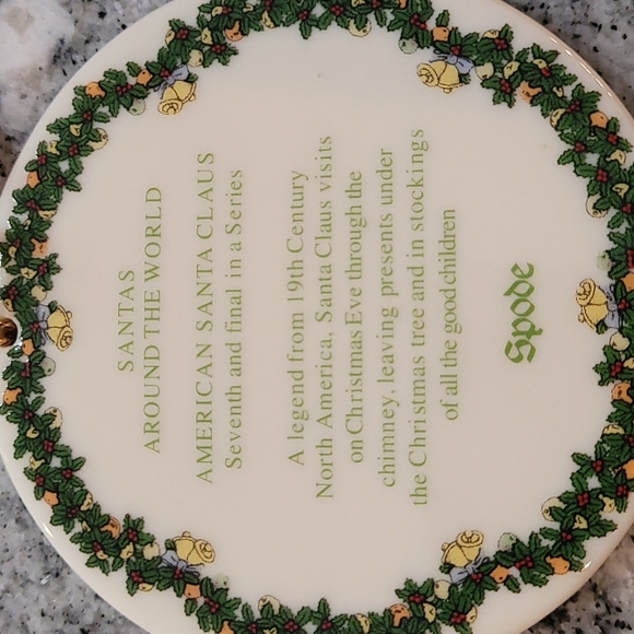 Vintage Spode "American Santa Claus" Christmas Ornament - Picture 5 of 9